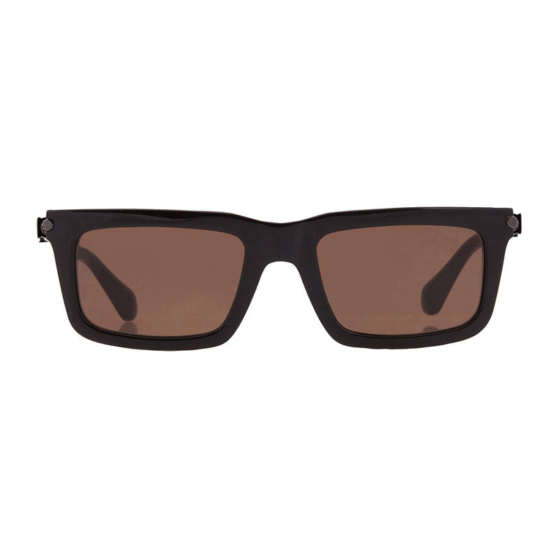 Salvatore Ferragamo Sunglasses Rectangle Full Rim, Solid Brown Frame and Brown Lens SF2015S210