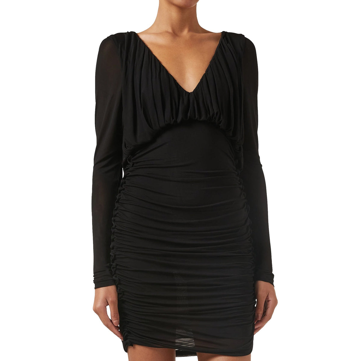 Saint Laurent Saint Laurent Mini Draped Dress Women