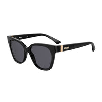 Moschino Moschino Sunglasses Rectangle Full Rim, Black Frame and Dark Grey Lens MOS066/S0807IR