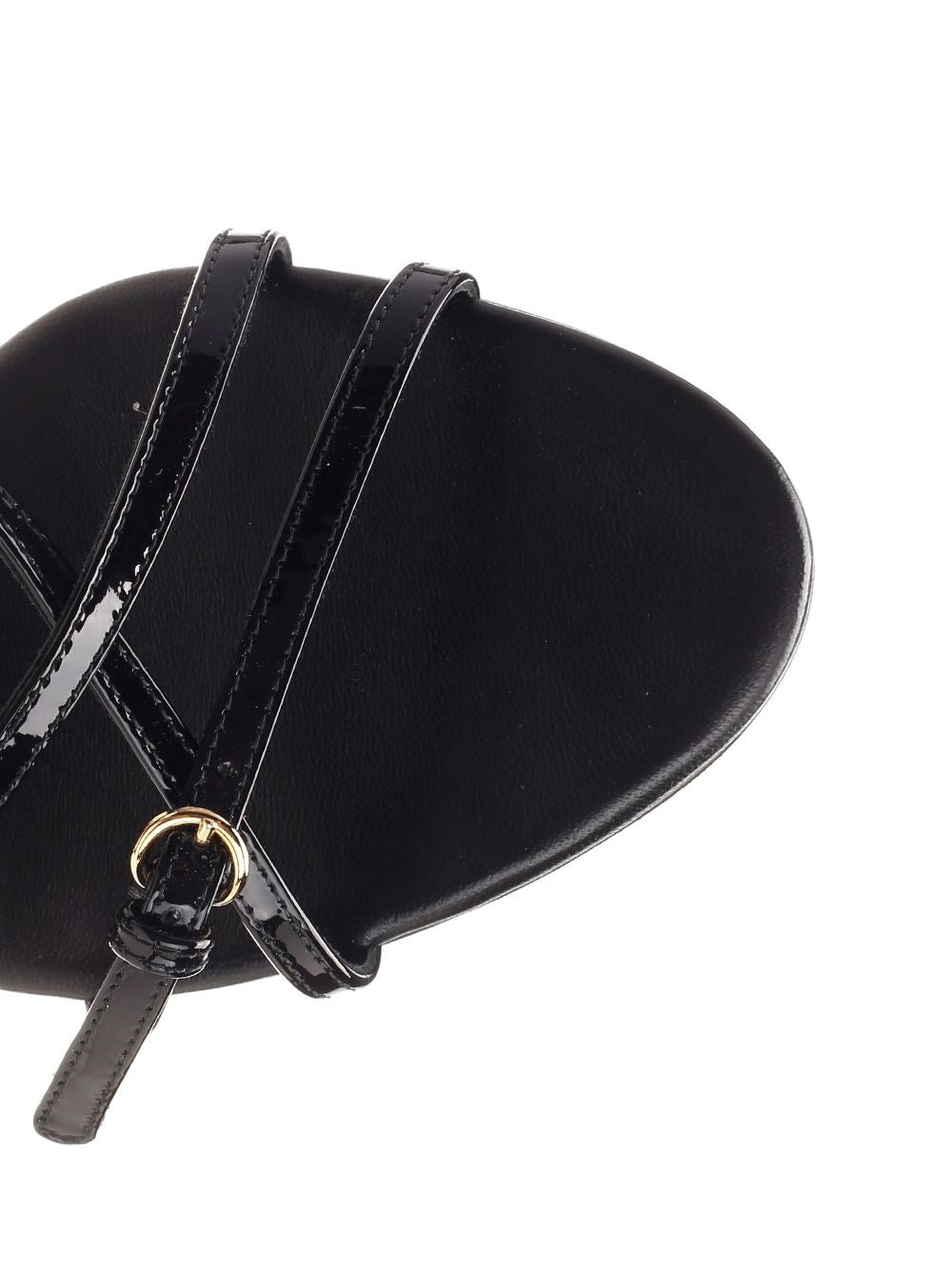 Miu Miu Miu Miu Women Black Patent Sandals