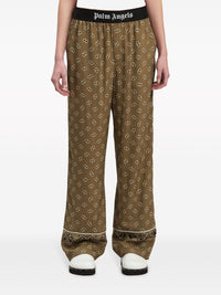 Palm Angels Women Straight Paisley Print Pants