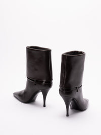 Saint Laurent Women Niki Booties In Smooth Leather