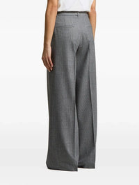 Peserico Women Micro Houndstooth Palazzo Pants With Lurex
