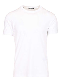 Tom Ford Men Perforated Ribbed T-Shirt