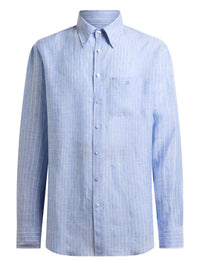 Etro Men Striped Linen Shirt