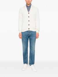Brunello Cucinelli Men English Rib Knit Cardigan