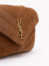 Saint Laurent Women Loulou Small In Matelasse Suede