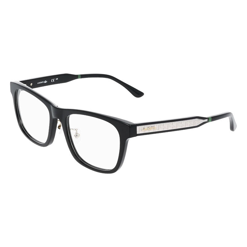 Lacoste Eyeglasses Square Full Rim, Black Frame and Clear Demo Lens Lens L2994LB001