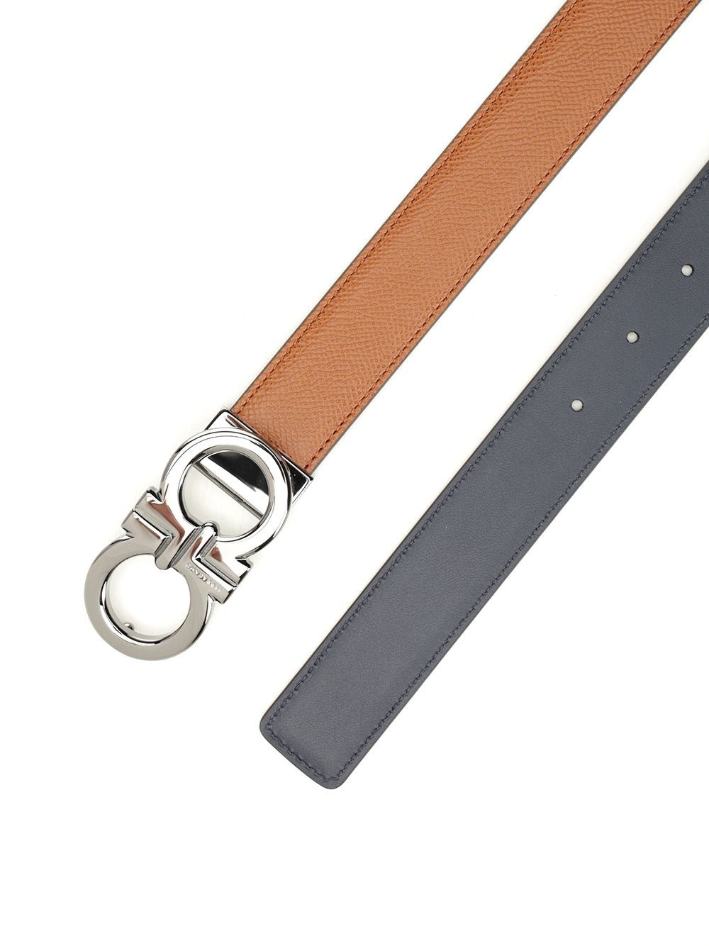 Ferragamo Men Reversible And Adjustable "Gancini" Belt