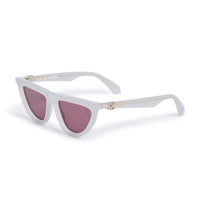 Off-White Sunglasses Geometric Full Rim, Havana Frame and Pink Lens OERI13VJASPER6030