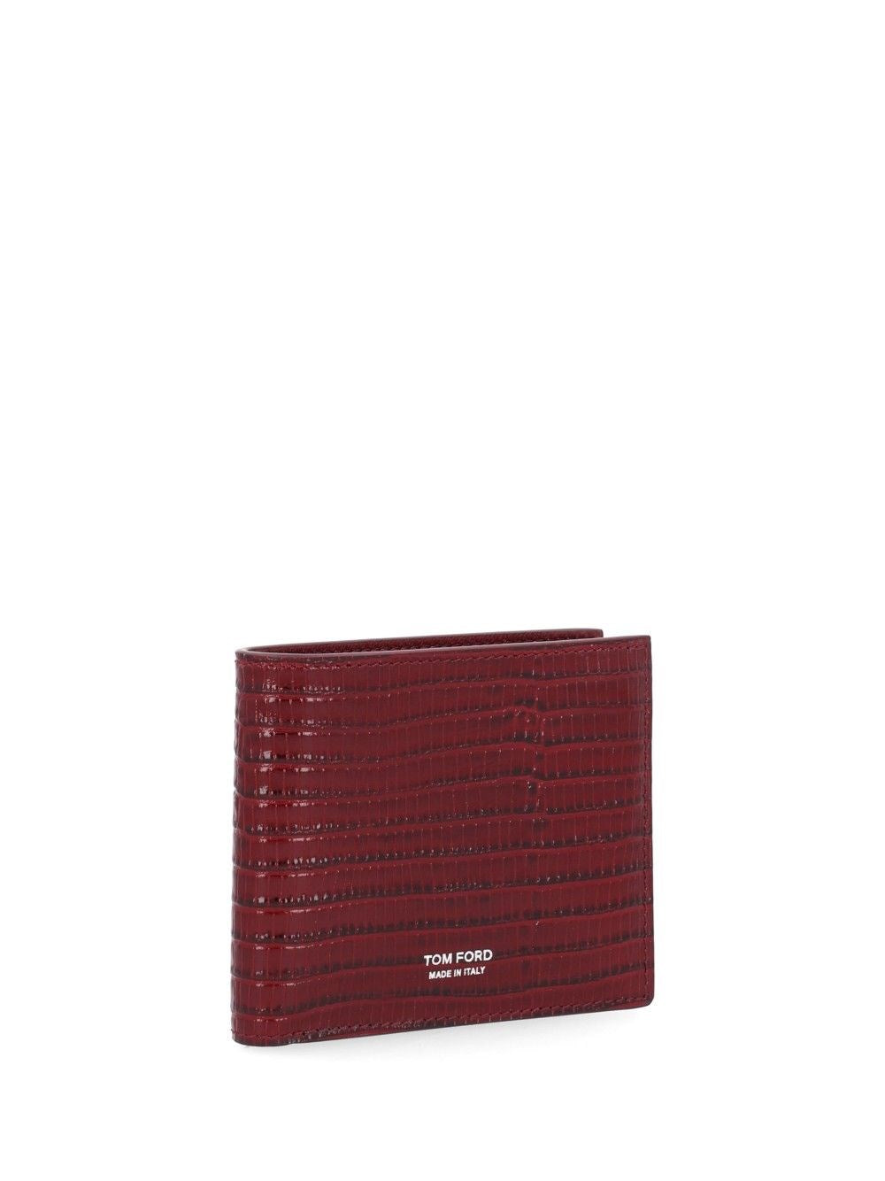 Tom Ford Tom Ford Men T Line Lizard-Effect Leather Wallet