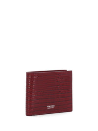 Tom Ford Tom Ford Men T Line Lizard-Effect Leather Wallet