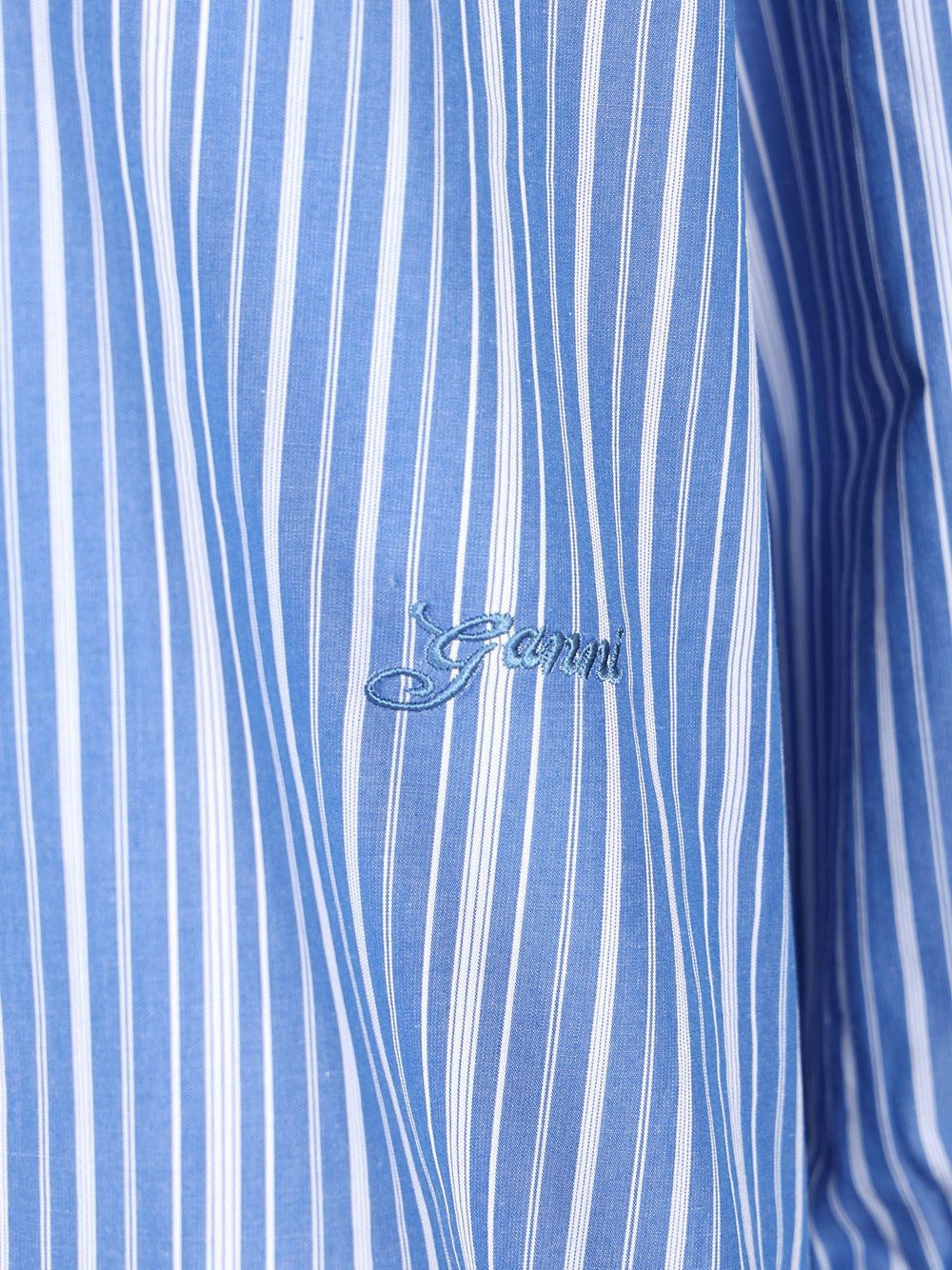 Ganni Women Striped Shirt