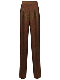 Etro Women Jacquard Trousers