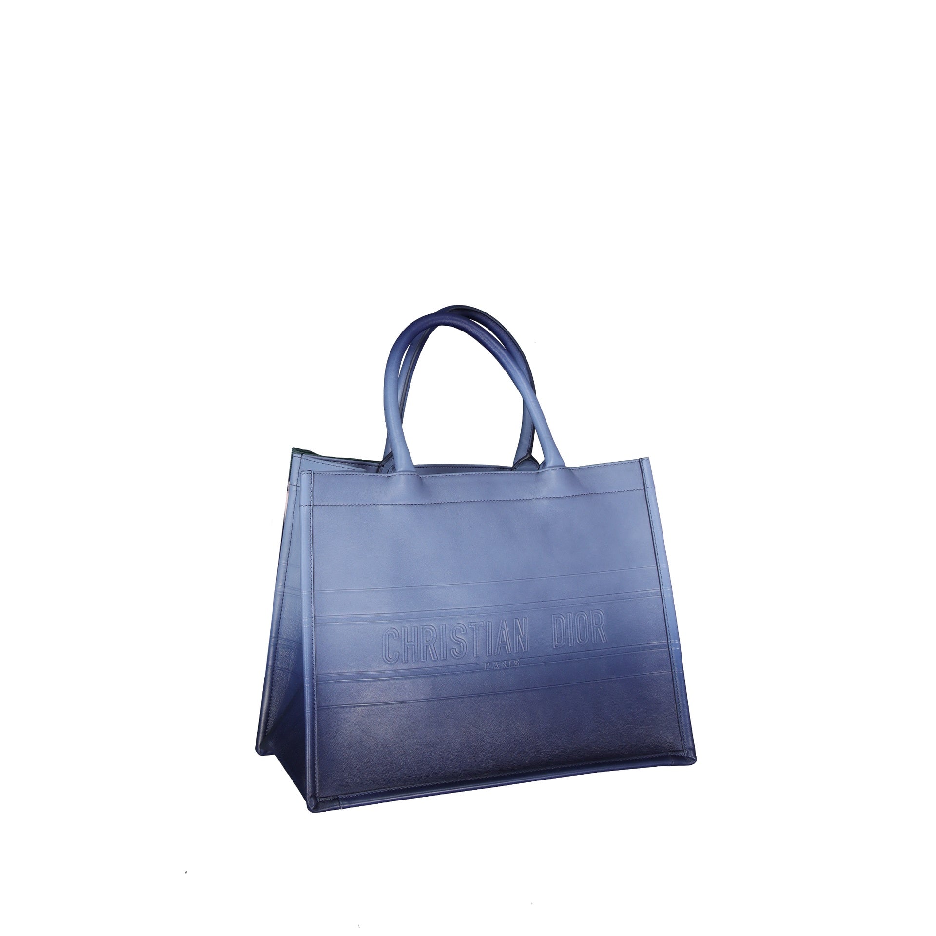 DIOR Christian Dior Leather Medium Book Tote Bag Women