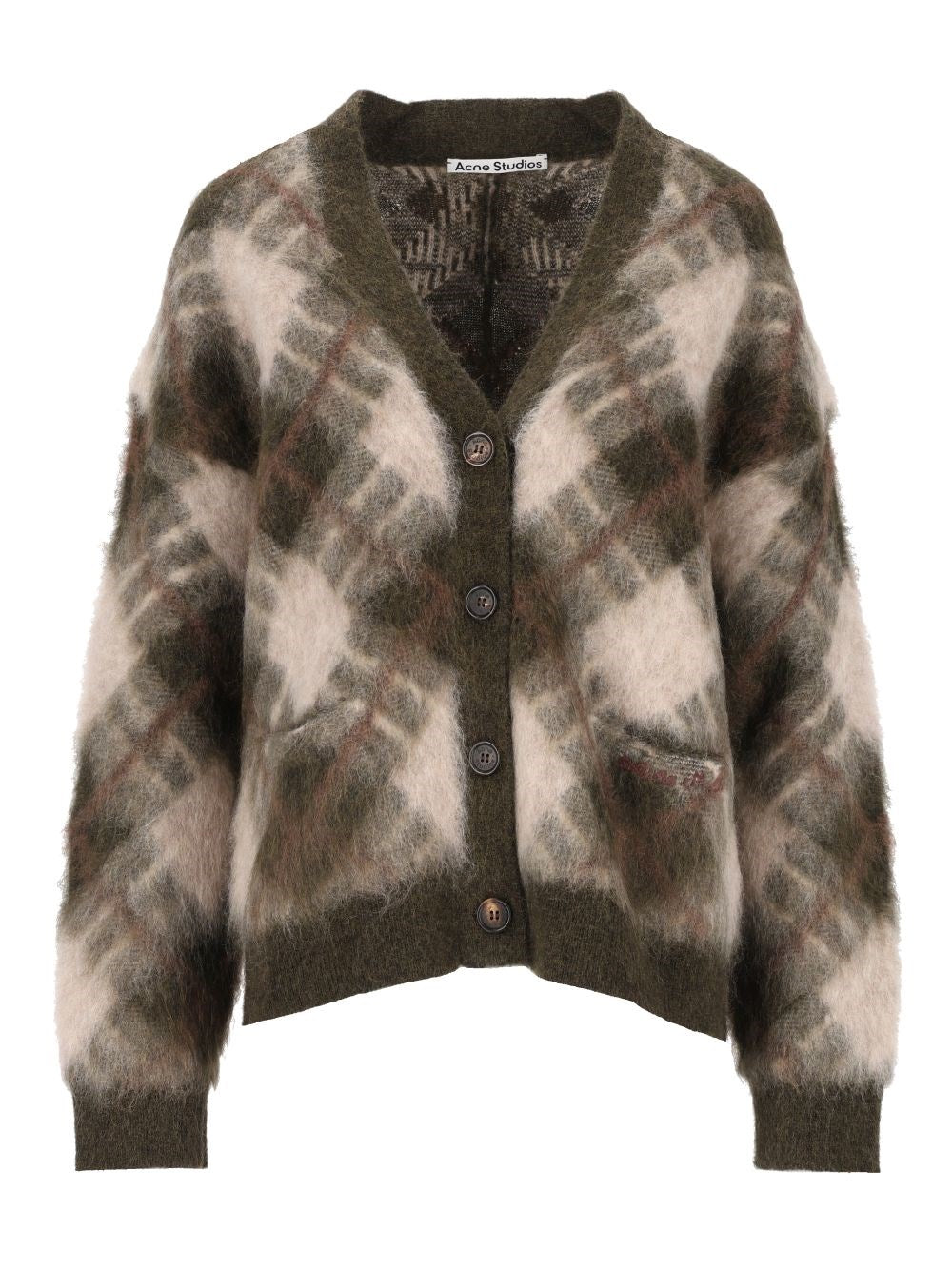 Acne Studios Women Mohair Cardigan With V-Neck
