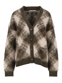 Acne Studios Women Mohair Cardigan With V-Neck