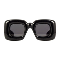 Loewe Sunglasses Square Full Rim, Shiny Black Frame and Smoke Lens LW40098I01A