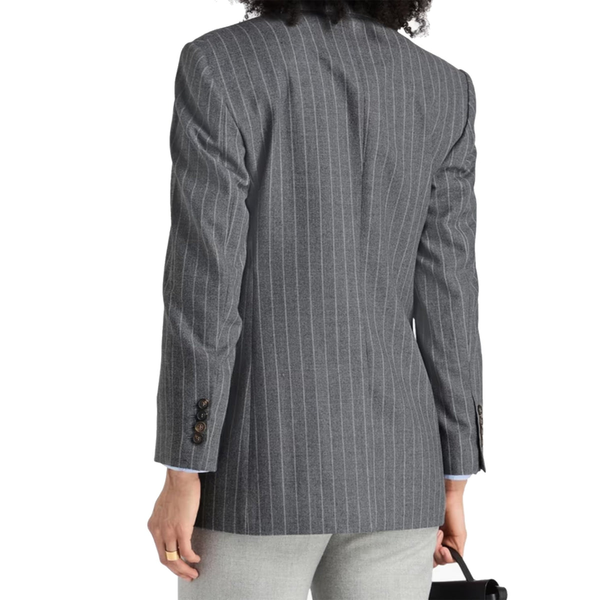 Brunello Cucinelli Brunello Cucinelli Pinstriped Wool Blazer Women