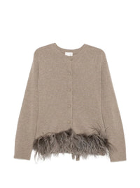 P.a.r.o.s.h. P.A.R.O.S.H. Women Cardigan With Feathers