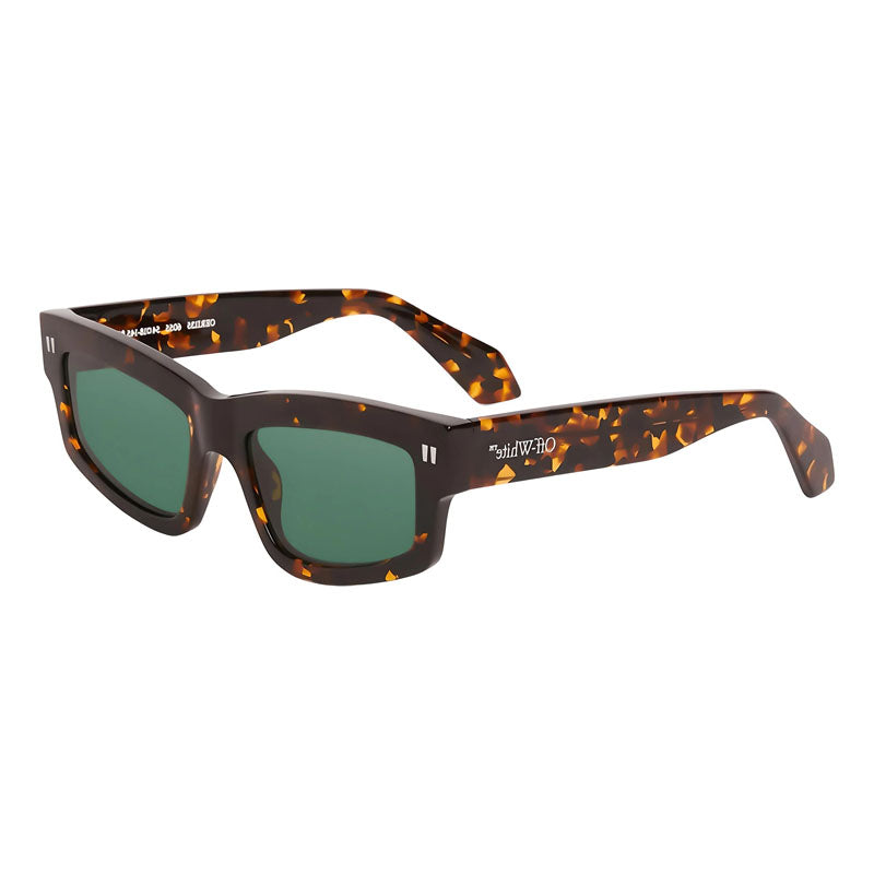 Off-White Sunglasses Rectangle Full Rim, Black Frame and Dark Grey Lens OERI135MIRAMAR1007