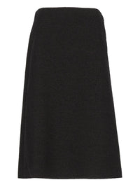 Fendi Women Black Bouclé Wool Skirt