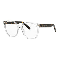 Marc Jacobs Eyeglasses Square Full Rim, Transparent/Havana Frame and Clear Demo Lenses Lens MARC7260AIO00