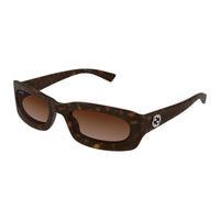 Gucci Sunglasses 135 Rectangle, Full Rim Frame and Matte Milky Blue Lens GG1786S004