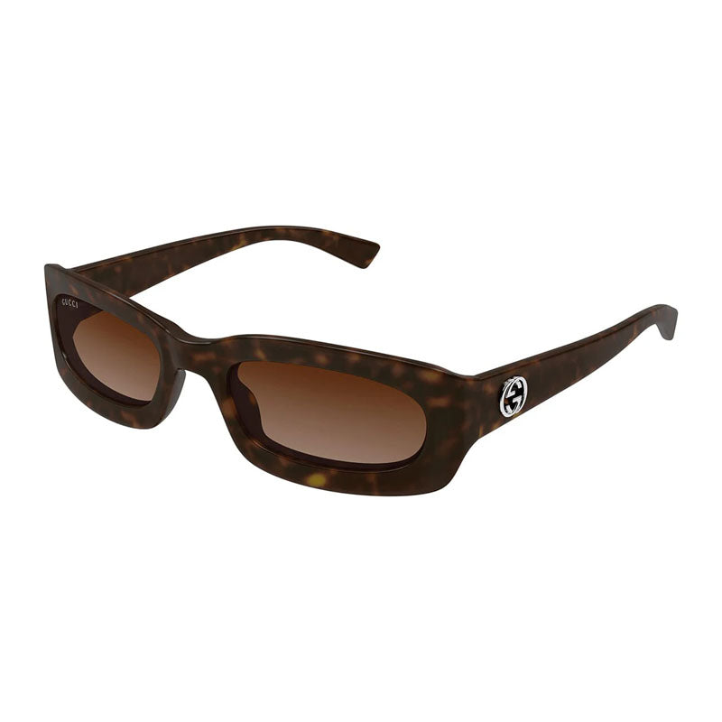 Gucci Sunglasses 135 Rectangle, Full Rim Frame and Matte Milky Blue Lens GG1786S004