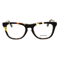 Burberry Eyeglasses Square Full Rim, Dark Havana Frame and Clear Demo Lenses Lens BE24094106