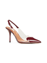 Alaïa Women Burgundy Le Cœur Slingback Pumps