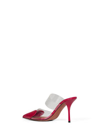 ALAÏA Alaïa Women Raspberry Pvc And Patent Leather Le Cœur Mules