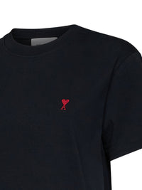 AMI PARIS Ami Paris Women Black Cotton Jersey Ami De Cœur T-Shirt