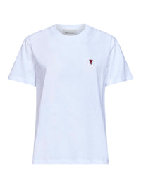 AMI PARIS Ami Paris Women White Cotton Jersey Ami De Cœur T-Shirt