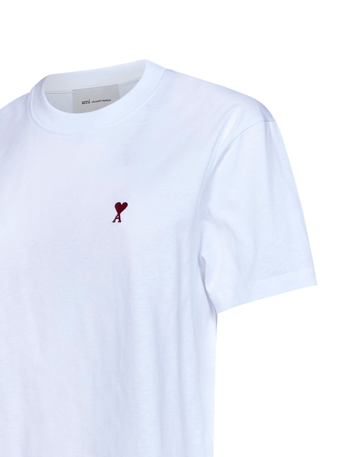 AMI PARIS Ami Paris Women White Cotton Jersey Ami De Cœur T-Shirt