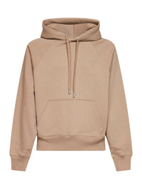 AMI PARIS Ami Paris Men Beige Loopback Jersey Ami De Cœur Embossed Hoodie