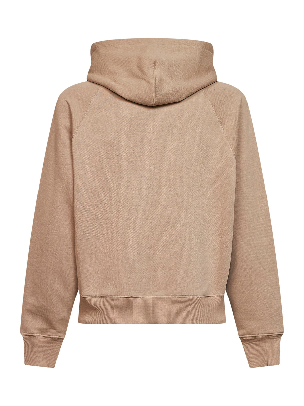 AMI PARIS Ami Paris Men Beige Loopback Jersey Ami De Cœur Embossed Hoodie