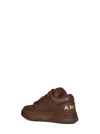 Amiri Men Brown Leather Chrome Ma-1 Sneakers