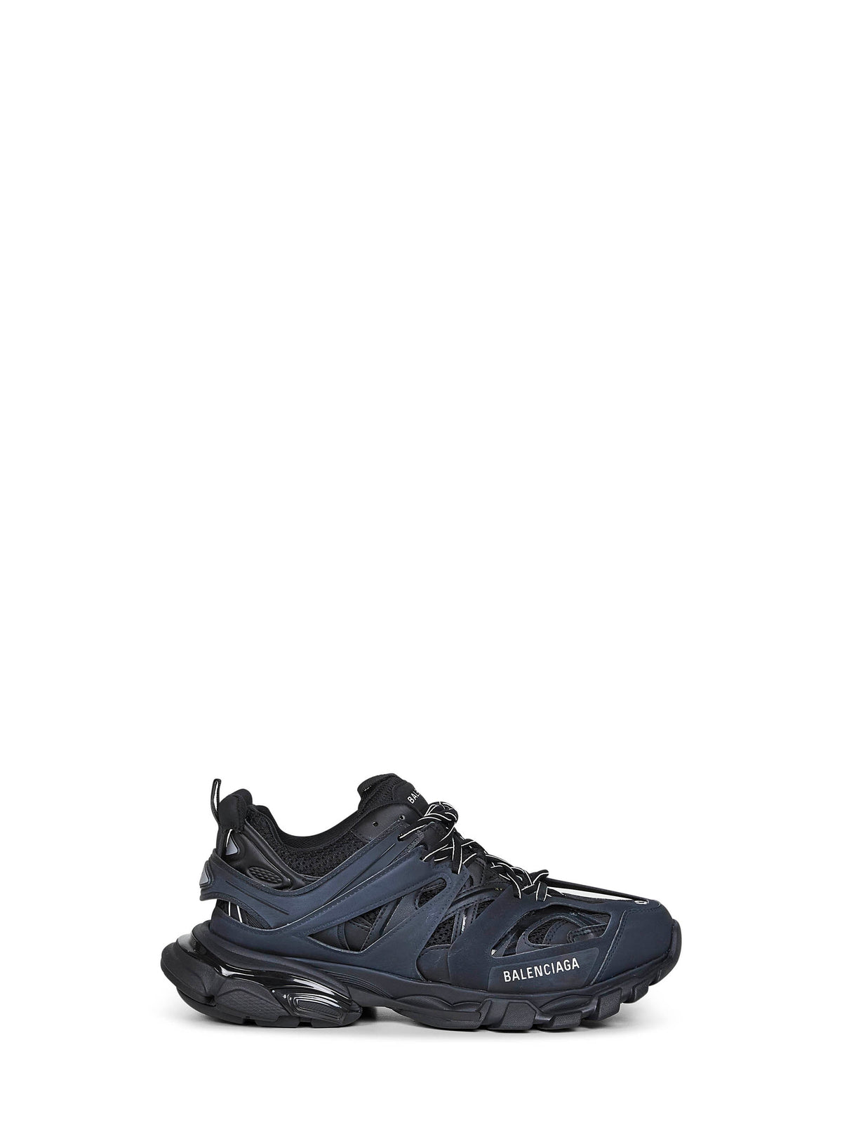 Balenciaga Men Black Mesh And Nylon Track Sneakers