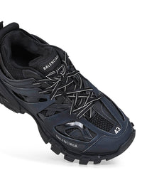 Balenciaga Men Black Mesh And Nylon Track Sneakers