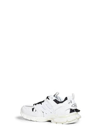 BALENCIAGA Balenciaga Men Black And White Polyurethane And Cotton Track Shirt Sneakers