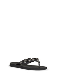 BALENCIAGA Balenciaga Women Black Recycled Rubber Cagole Thong Sandals