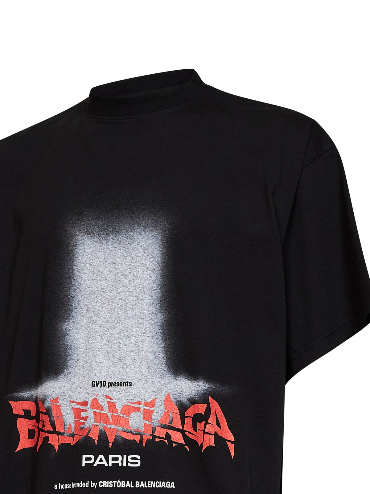 Balenciaga Men Black The Door Oversize T-Shirt