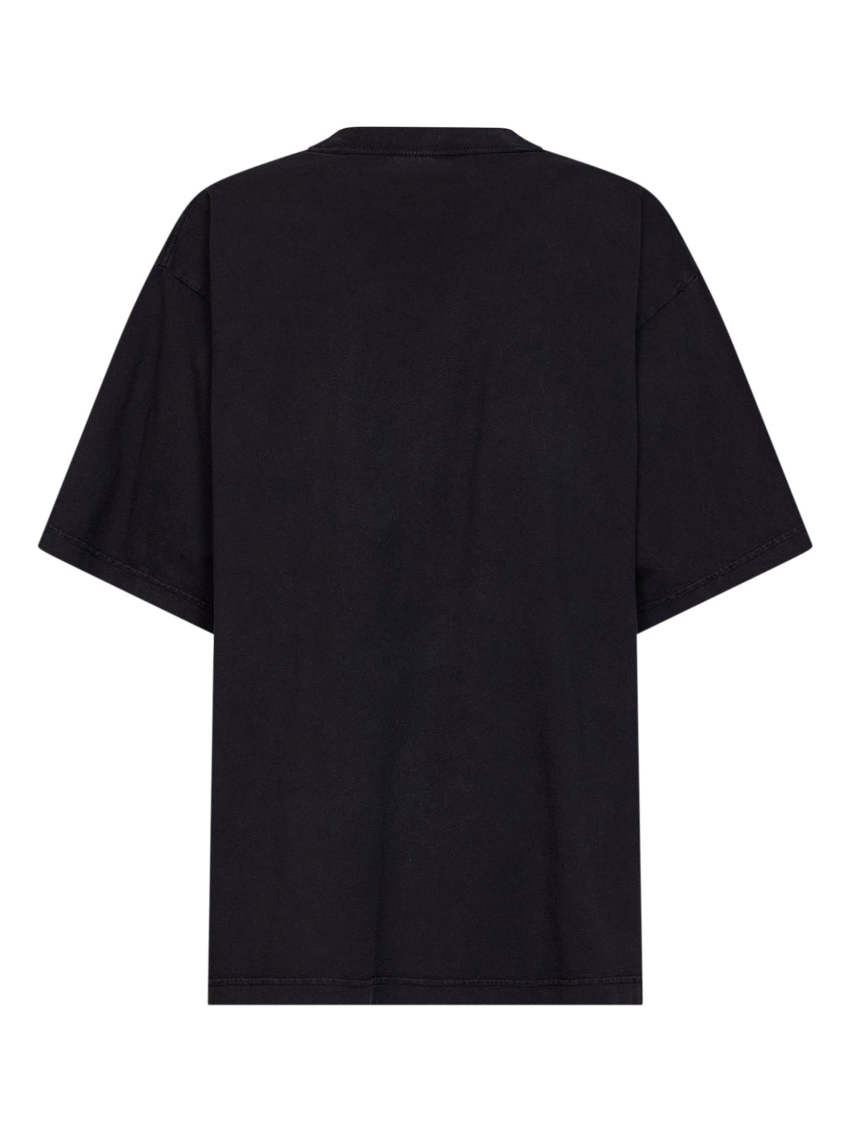 Balenciaga Women Washed Black The Address Oversize T-Shirt