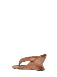BALENCIAGA Balenciaga Women Hazelnut Gaeta 90Mm Wedge Thong Sandals