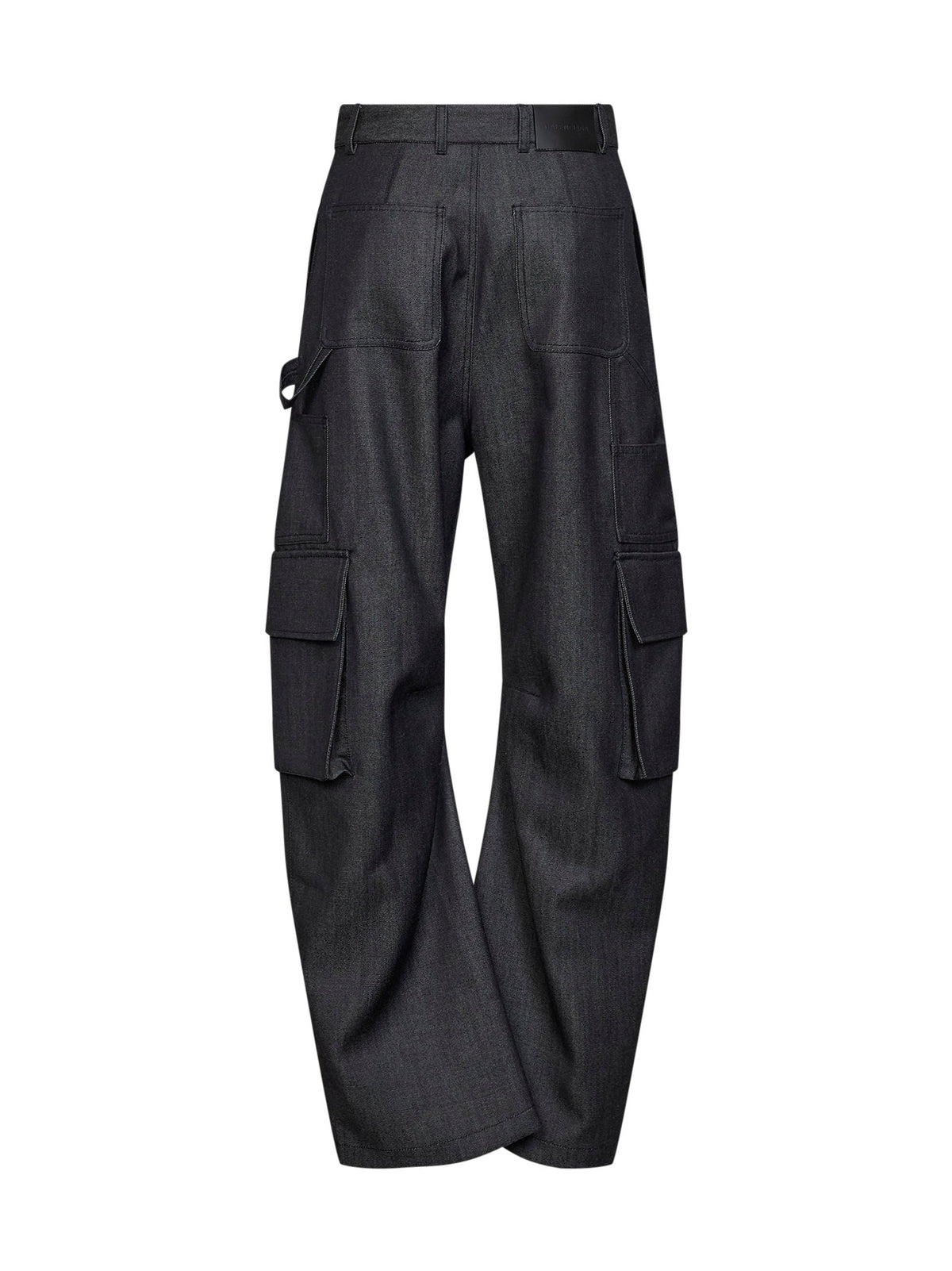 BALENCIAGA Balenciaga Women Dark Navy Twill Relaxed Cargo Pants
