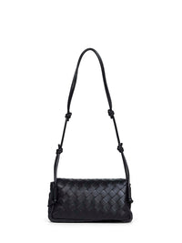 Bottega Veneta Women Black Notturno Crossbody Bag