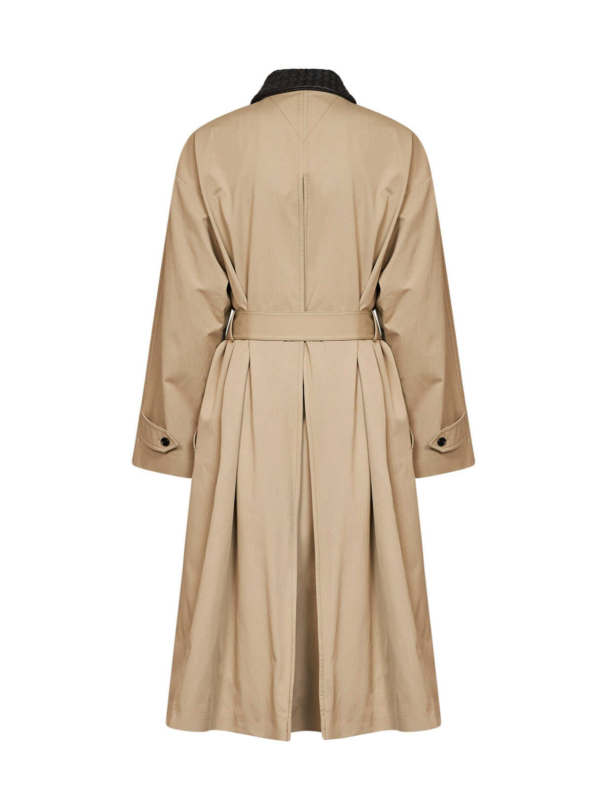 Bottega Veneta Women Sahara Lightweight Waterproof Cotton Trench Coat