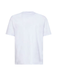 Brunello Cucinelli Men White Solomeo Crest Crewneck T-Shirt