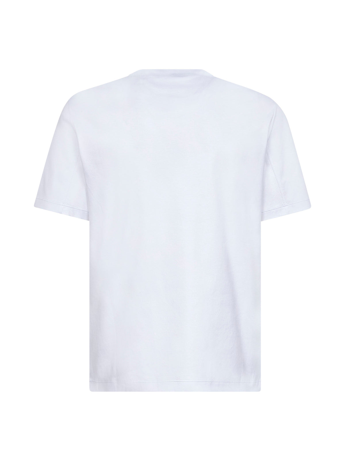 Brunello Cucinelli Men White Solomeo Crest Crewneck T-Shirt